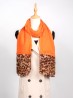 SCARF,LINEN, SOLID, LEO END